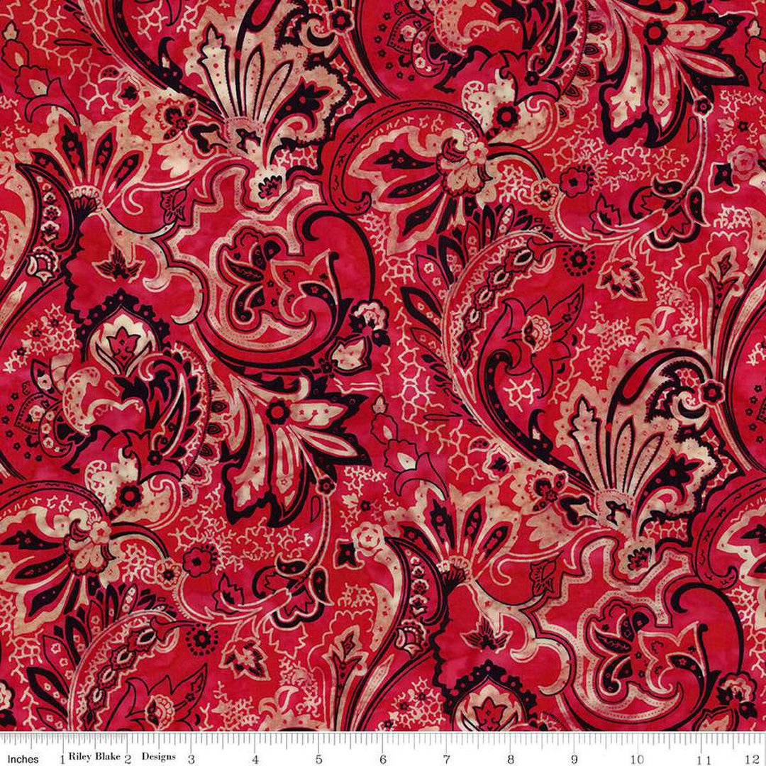 Express Yourself! Bandana - Crimson, Red - BT23425-214 - Expressions Batiks