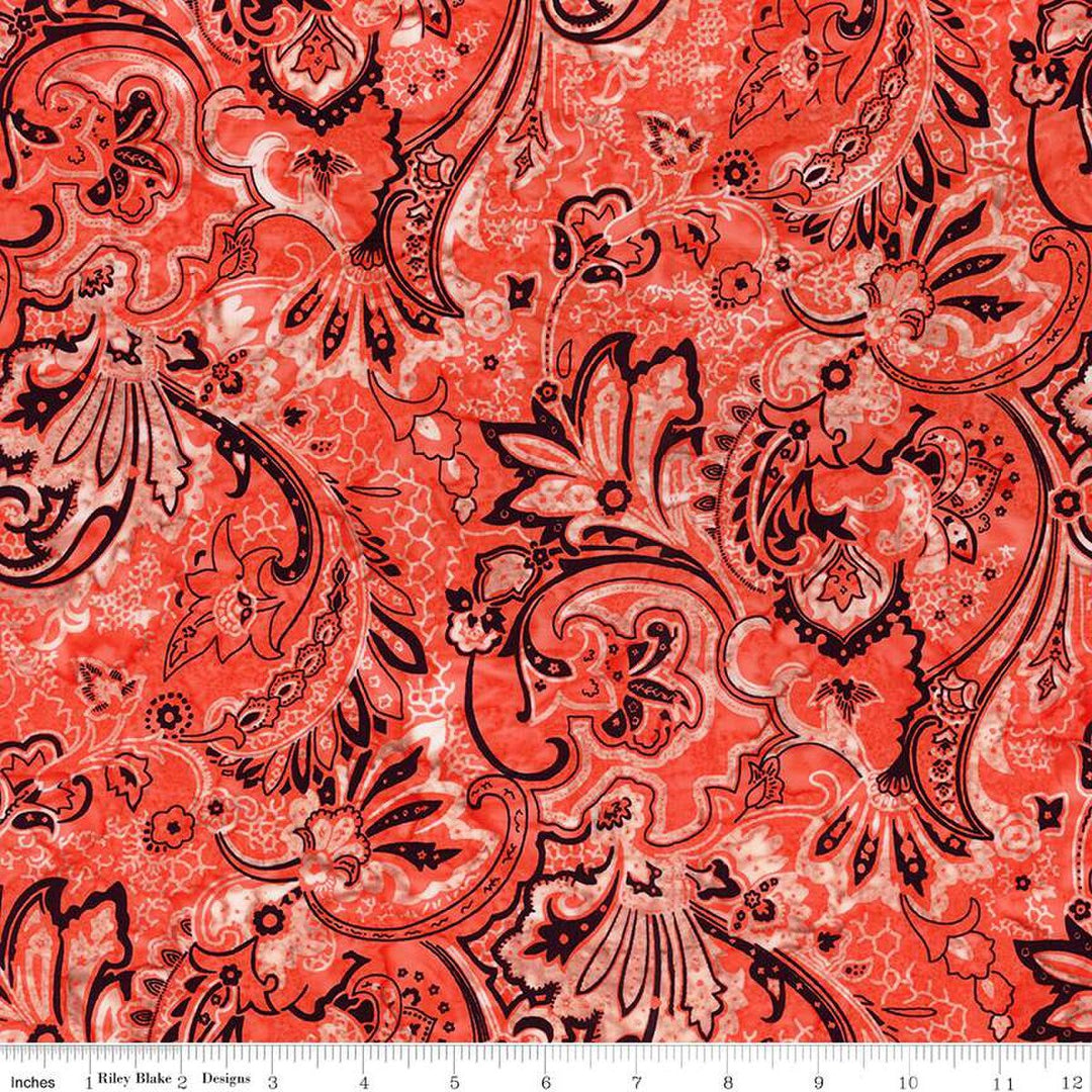 Express Yourself! Bandana - Tangerine, Orange - BT23425-235 - Expressions Batiks