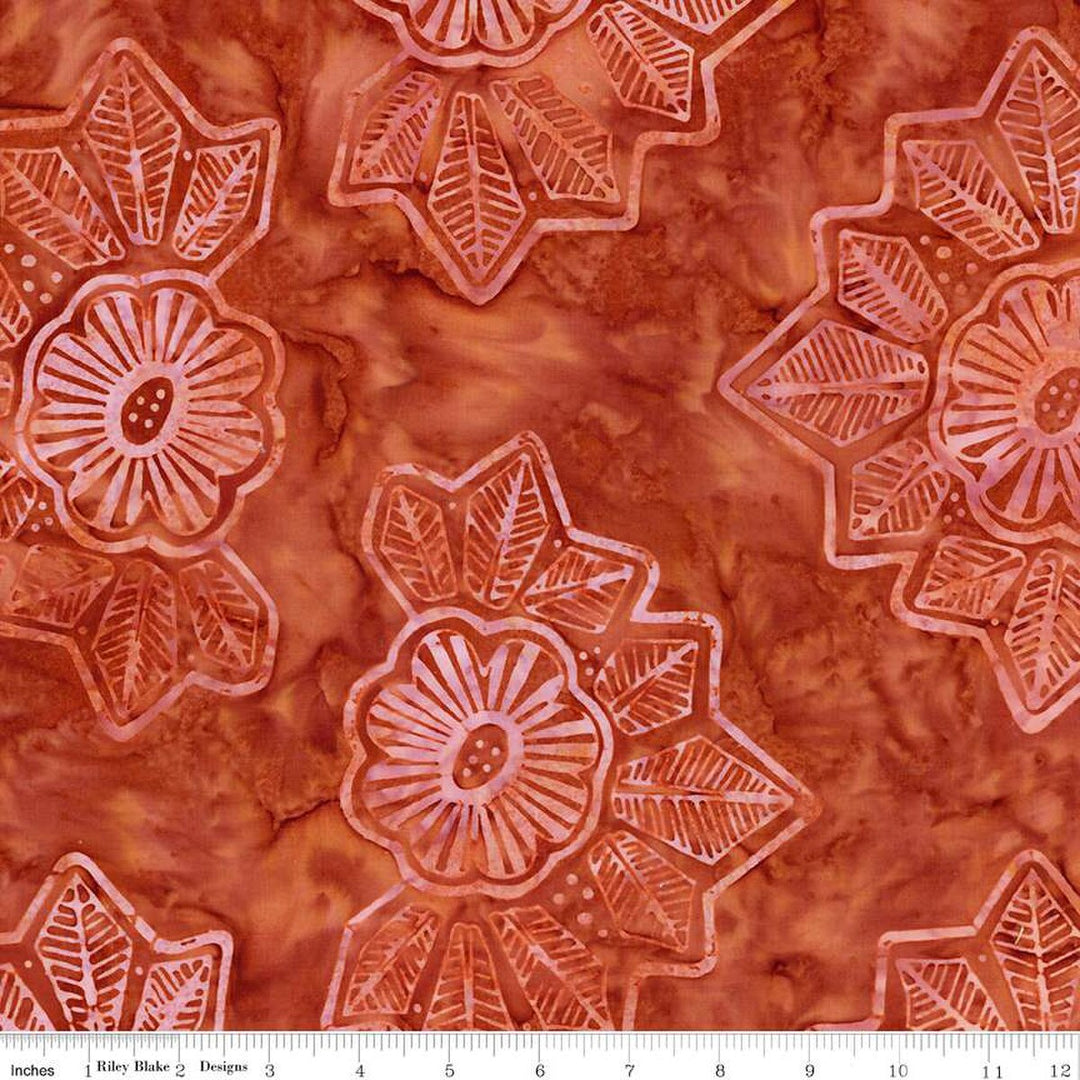 Batiks Kalinda - Red Fox, Red - BT23480-239 - Expressions Batiks