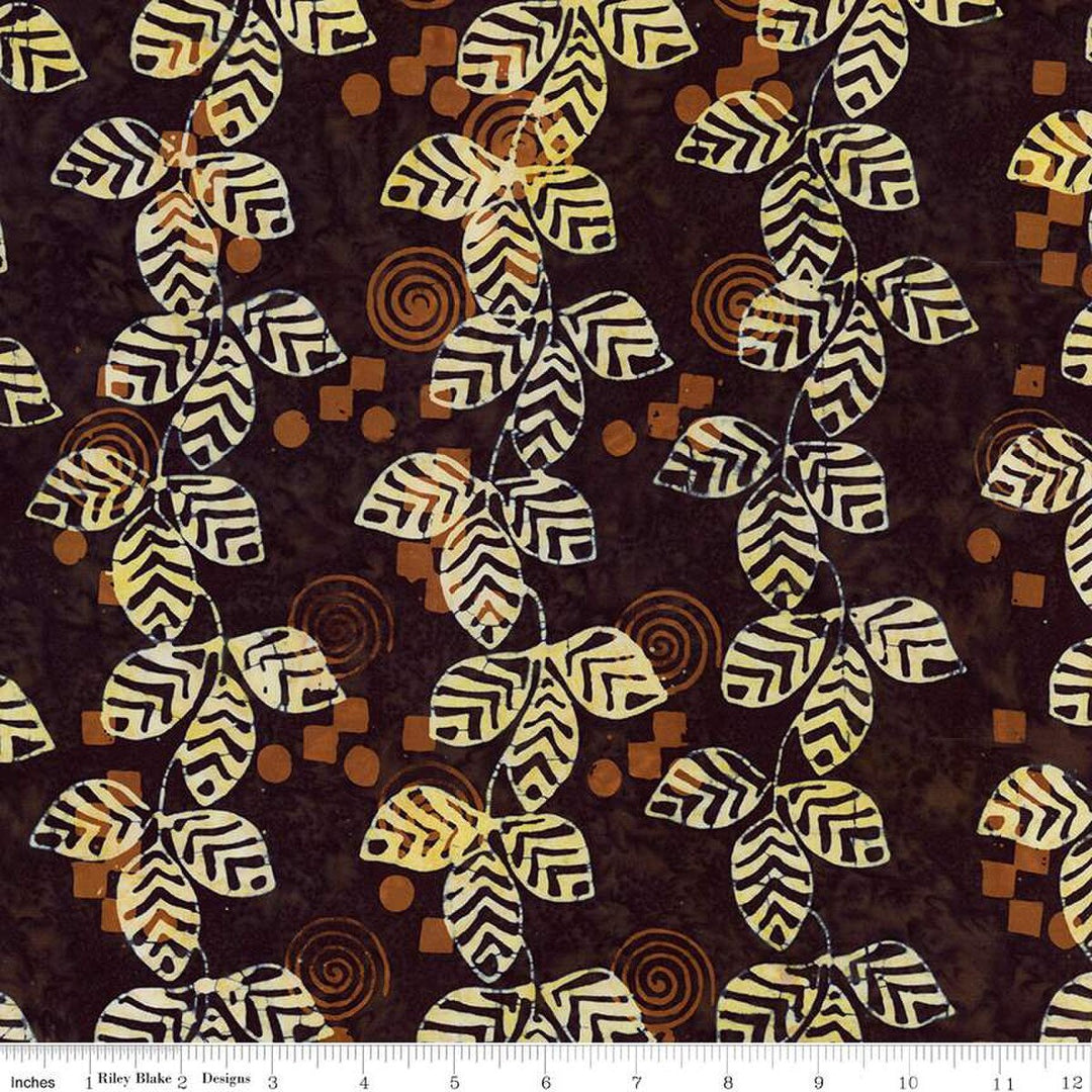 Batiks Kalinda - Tigerwood, Brown - BT23486-538 - Expressions Batiks