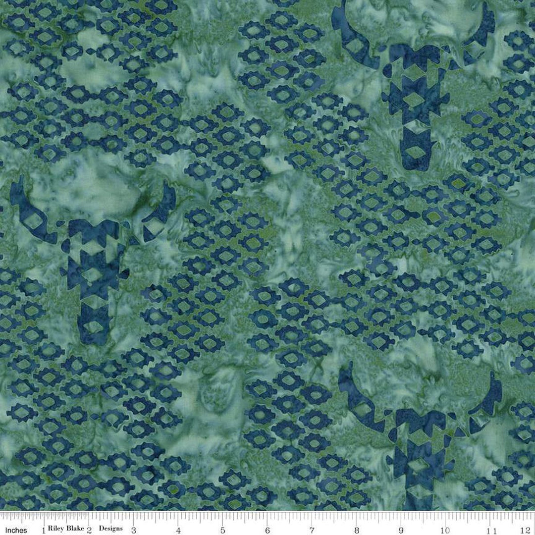 Places You'll Go Western Reflection - Aegean, Teal - BT23501-276 - Expressions Batiks