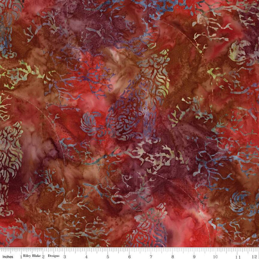 Places You'll Go Western Reflection - Cinnamon Grove, Red - BT23502-247 - Expressions Batiks