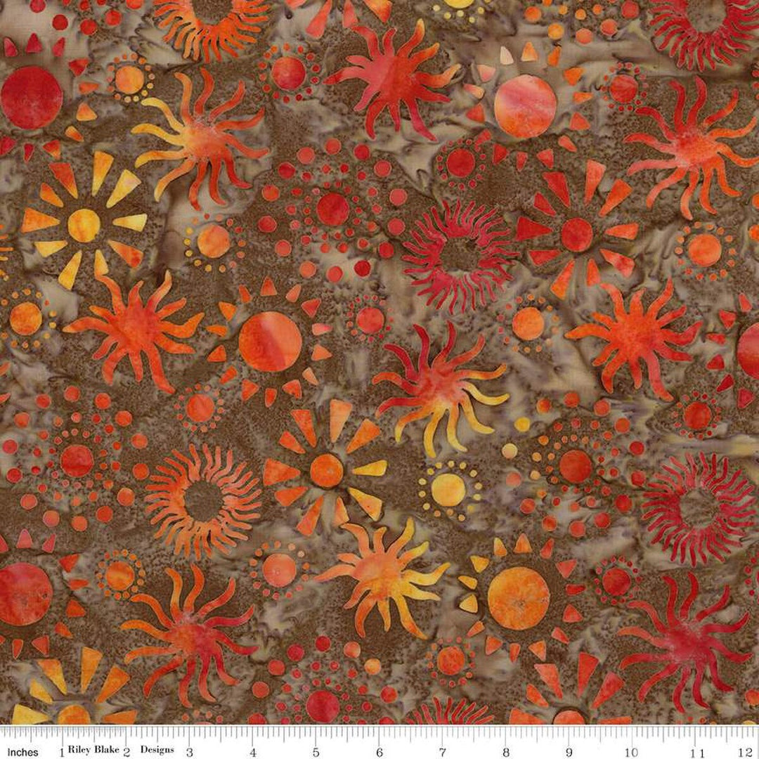 Places You'll Go Western Reflection - Cinnamon Grove, Brown - BT23504-247 - Expressions Batiks