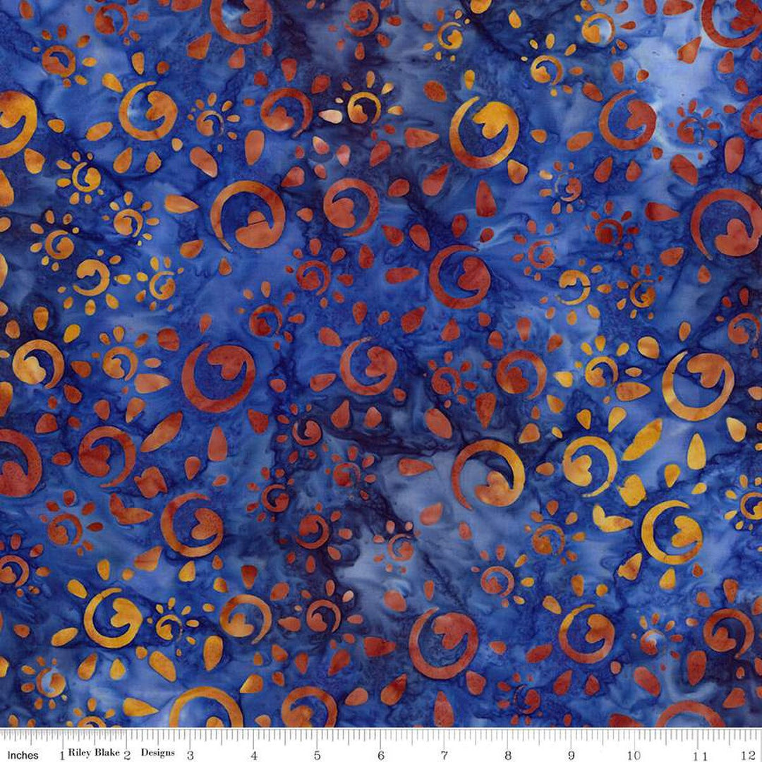 Places You'll Go Western Reflection - Denim Bijou, Blue - BT23506-305 - Expressions Batiks