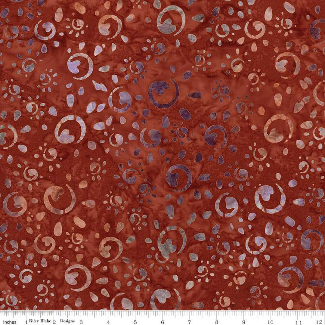 Places You'll Go Western Reflection - Flamewood, Maroon - BT23506-638 - Expressions Batiks