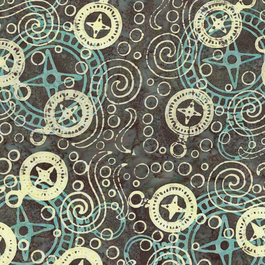 Sunken Treasure - Riverbed Stone - BT23710-565 - Expressions Batiks