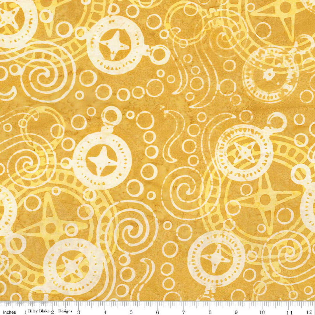 Sunken Treasure - Citrine Edge - BT23710-666 - Expressions Batiks