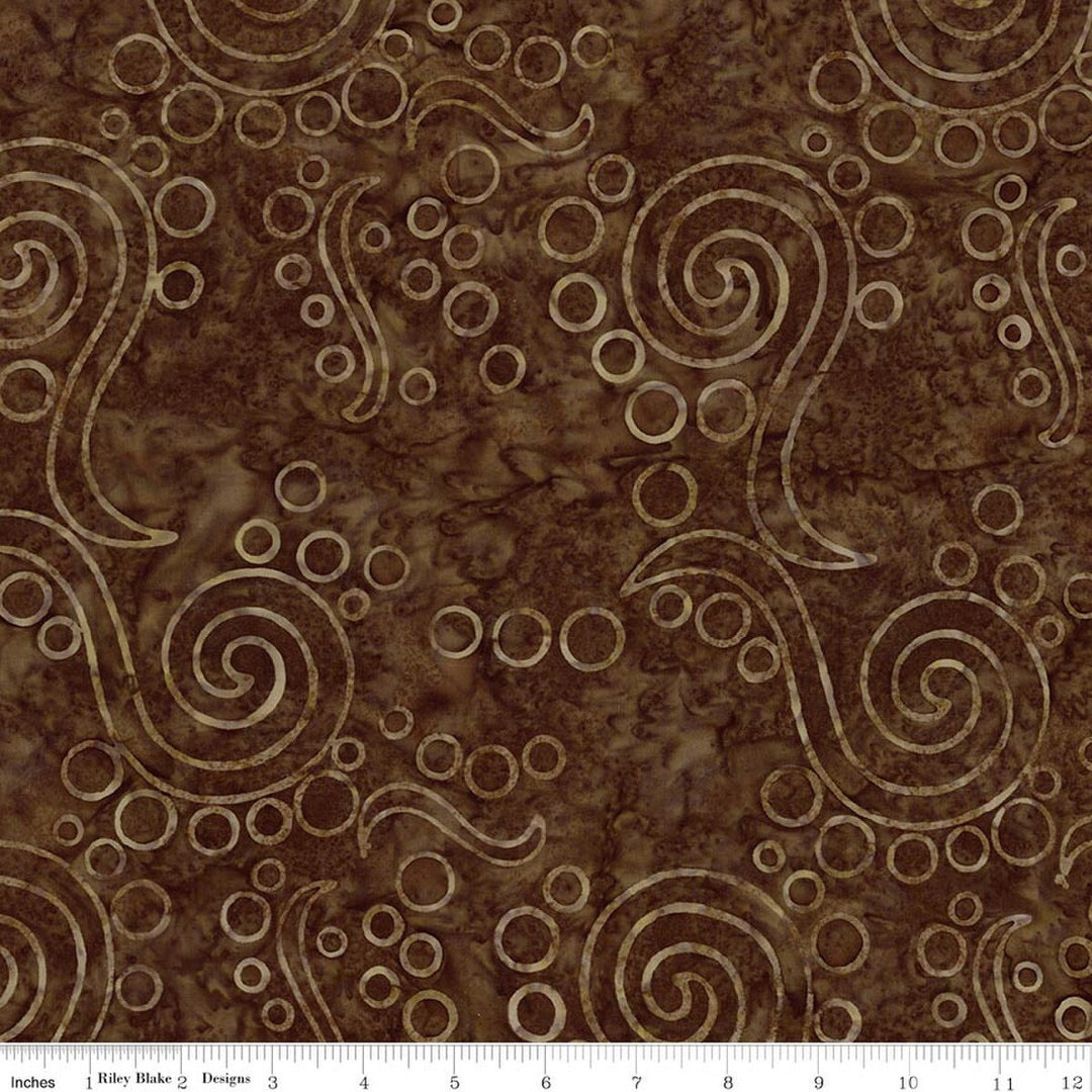 Sunken Treasure - Walnut - BT23711-138 - Expressions Batiks