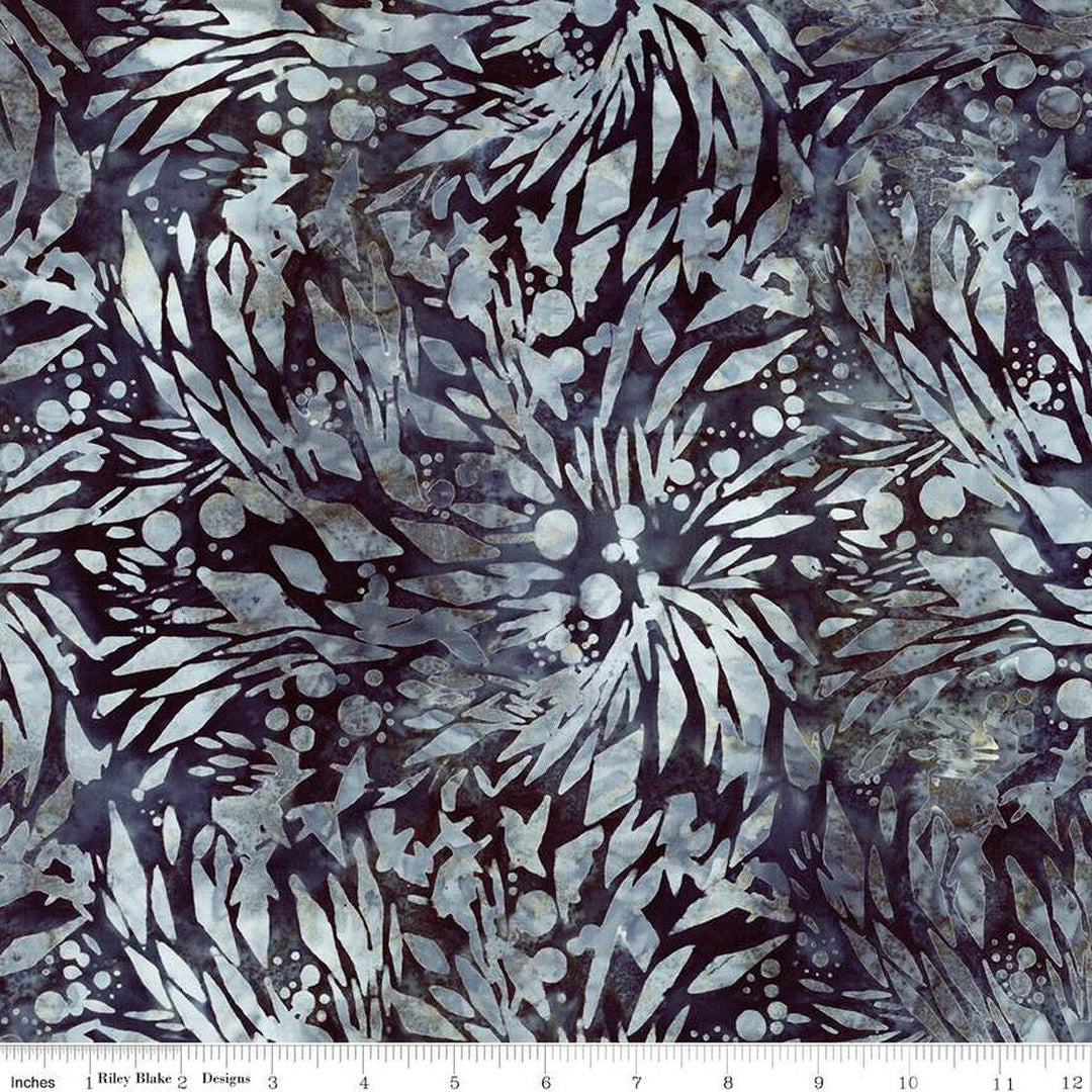 Wide Back - Expressions Batik 108" - Splatter, Steel Sapphire - BTWB23390-163