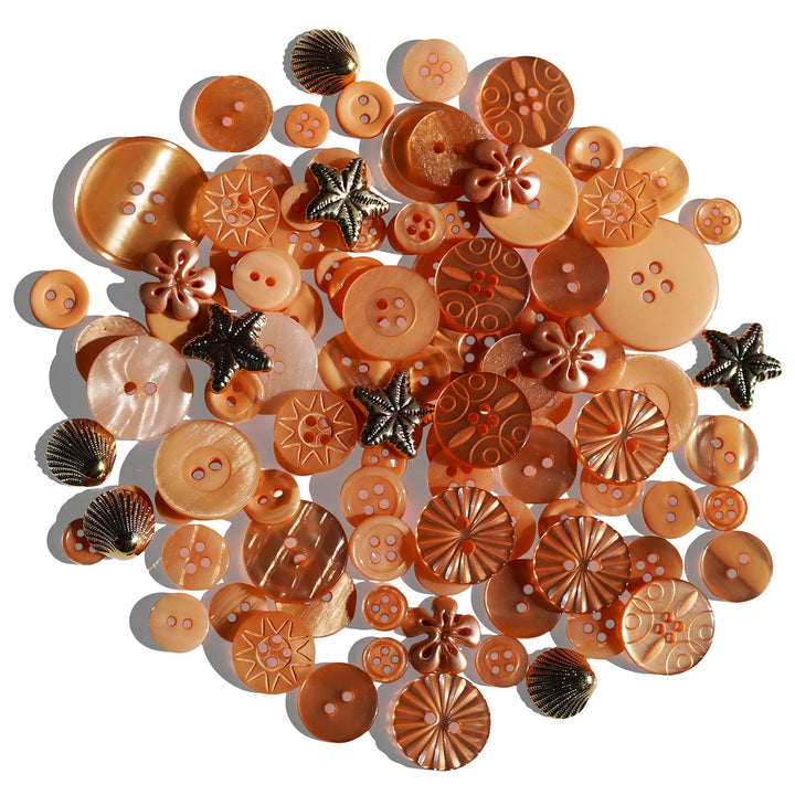 Treasure Box Buttons - Peach Belinni