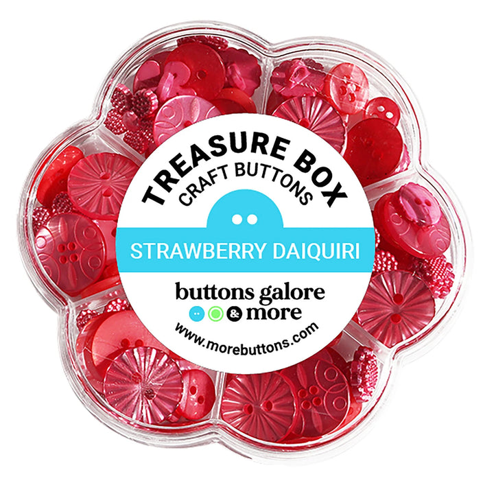 Treasure Box Buttons - Strawberry Daiquiri