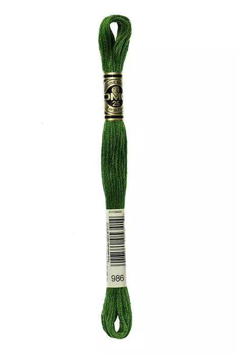 DMC 6 Strand Embroidery Floss - 986 Boxwood