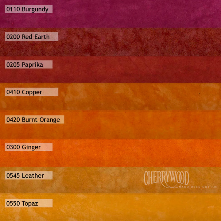 Cherrywood Fat Quarter Bundle - Buddhist Monk - set of 8