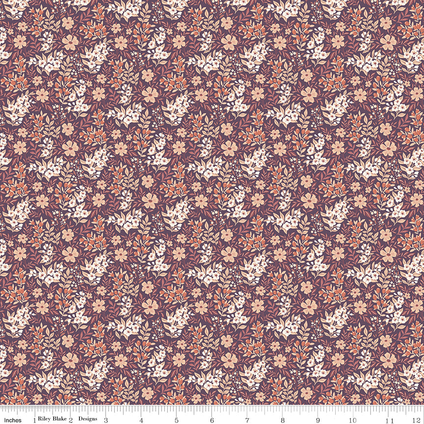 Evening on the Prairie - Ditsy Floral, Purple - C16747-PURPLE