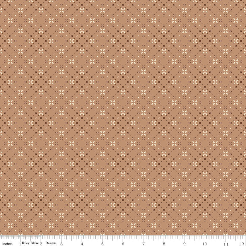 Evening on the Prairie - Geo Floral, Sienna - C16749-SIENNA