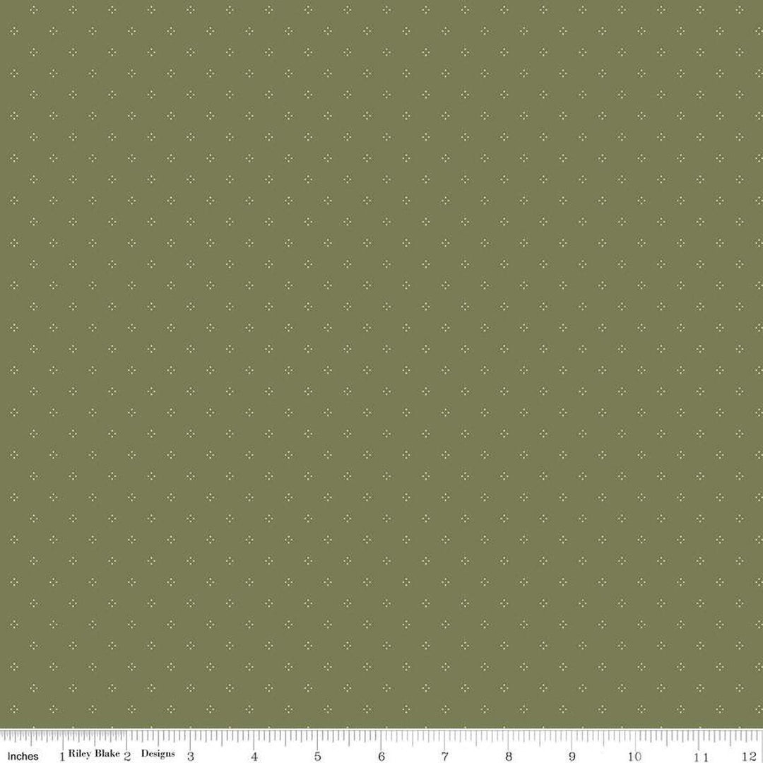 Threads of Grace - Dots Green, Green - C16826-GREEN