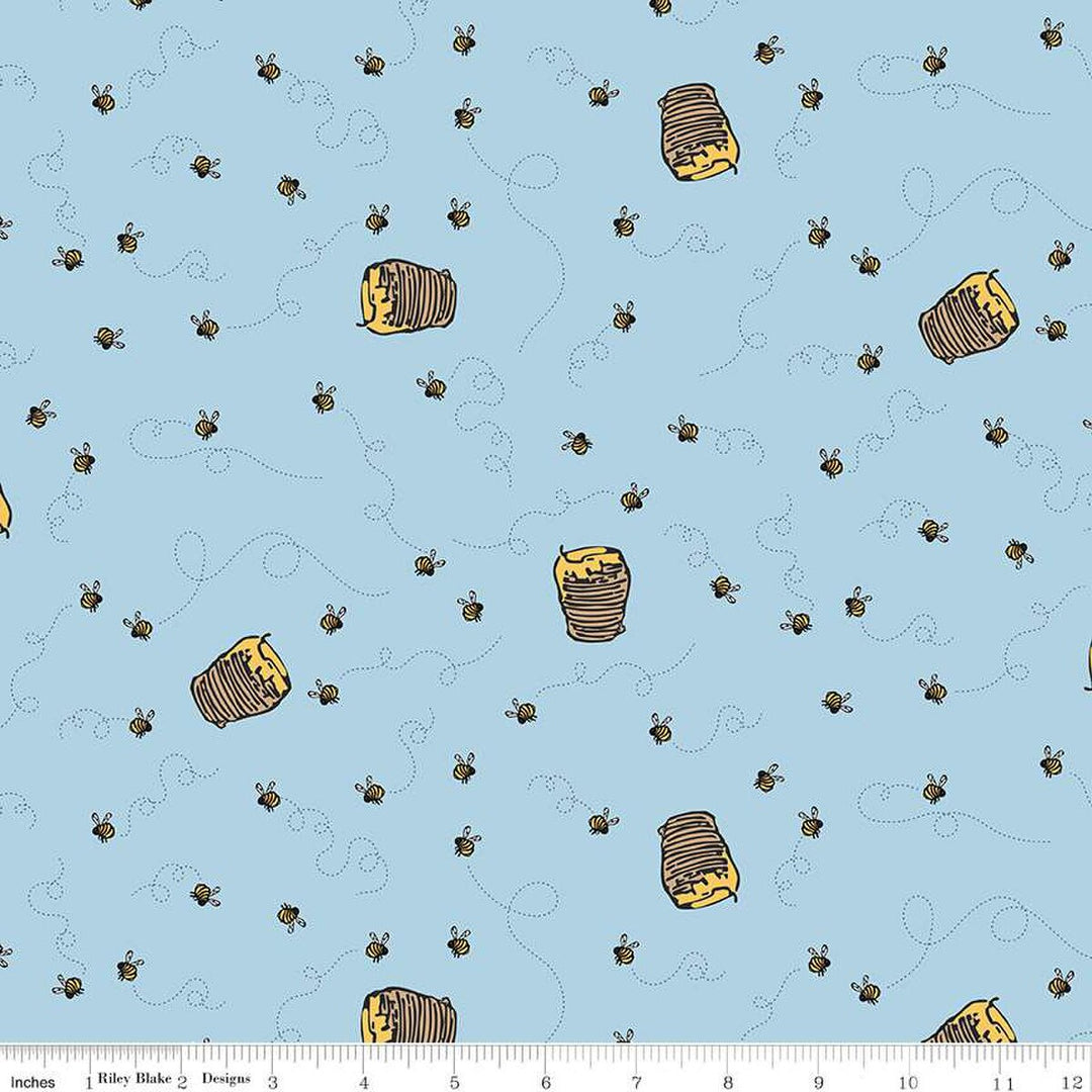 Winnie the Pooh - Bees, Blue - C17004-BLUE