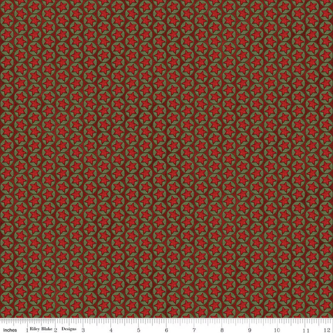 Northern Christmas - Stars, Red - C17834-RED