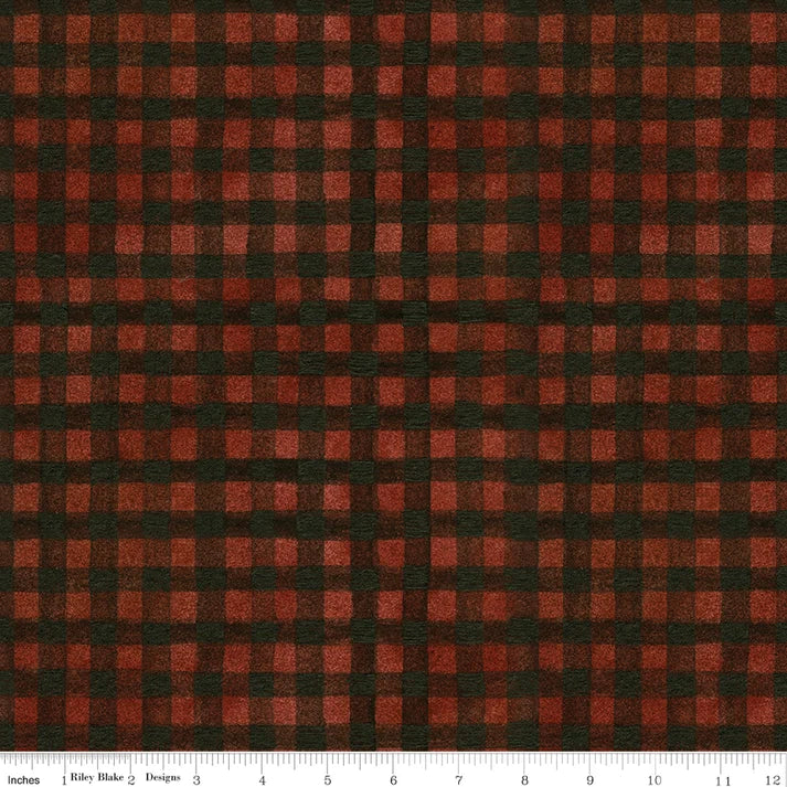 Northern Christmas - Buffalo Check, Red - C17835-RED