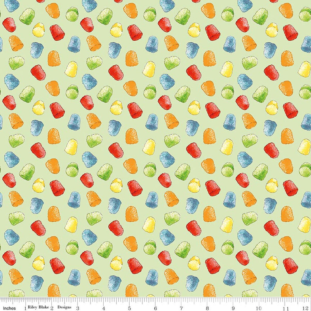 Gingerbread - Gumdrops, Green - C17846-GREEN