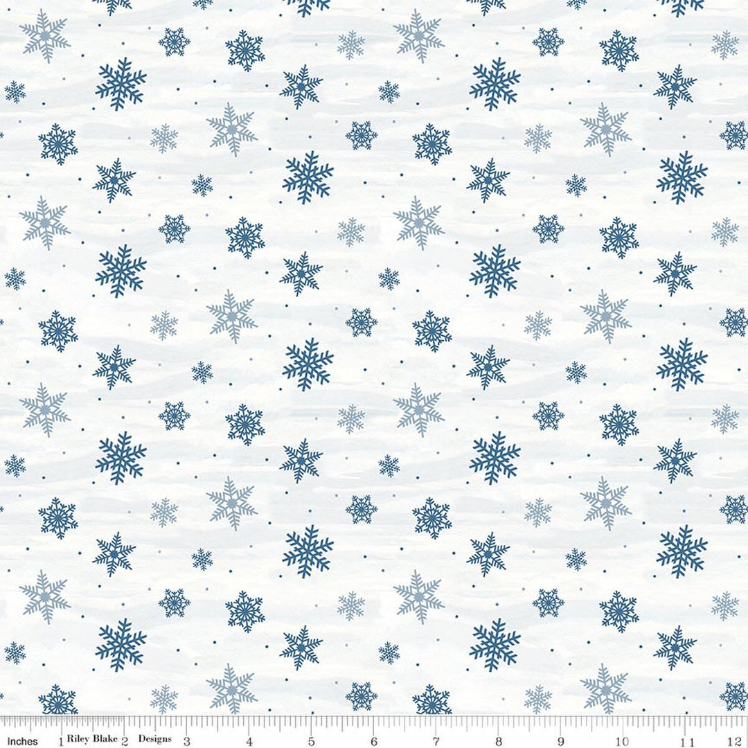 Covered Bridges in Winter - Snowflakes, Snow - C18002-SNOW