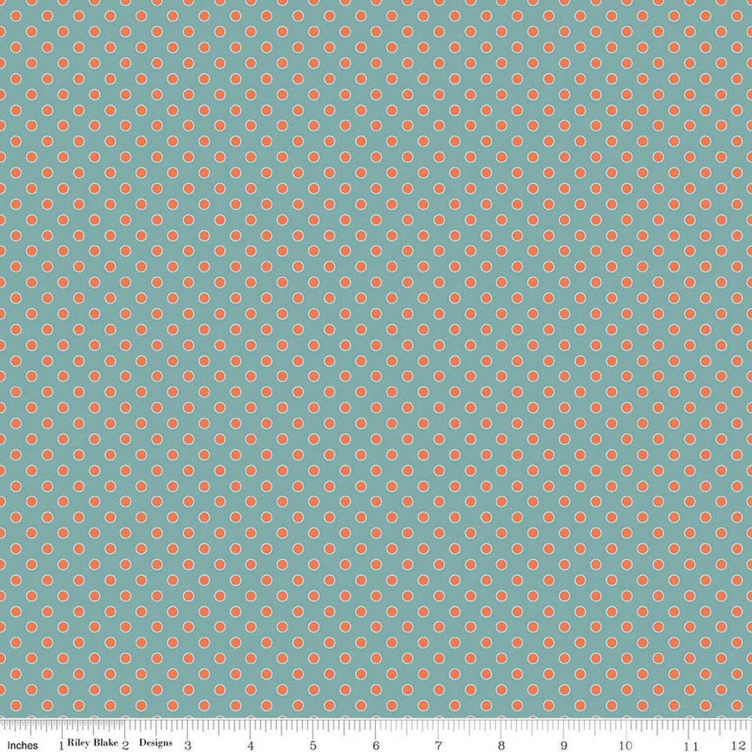 Secret Garden - Dots, Wedgewood - C18046-Wedgewood
