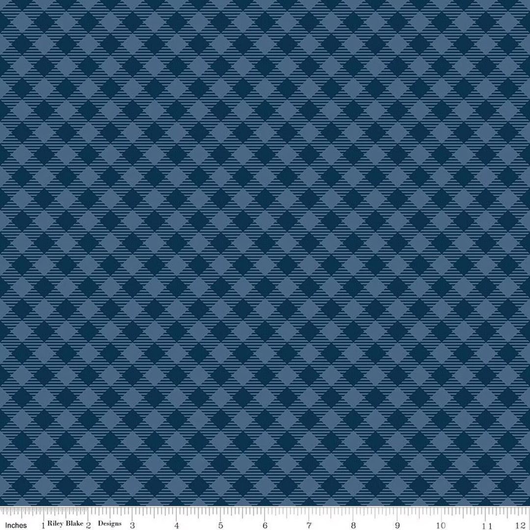 Denim & Daisy - Gingham, Oxford Blue - C18132-OxfordBlue