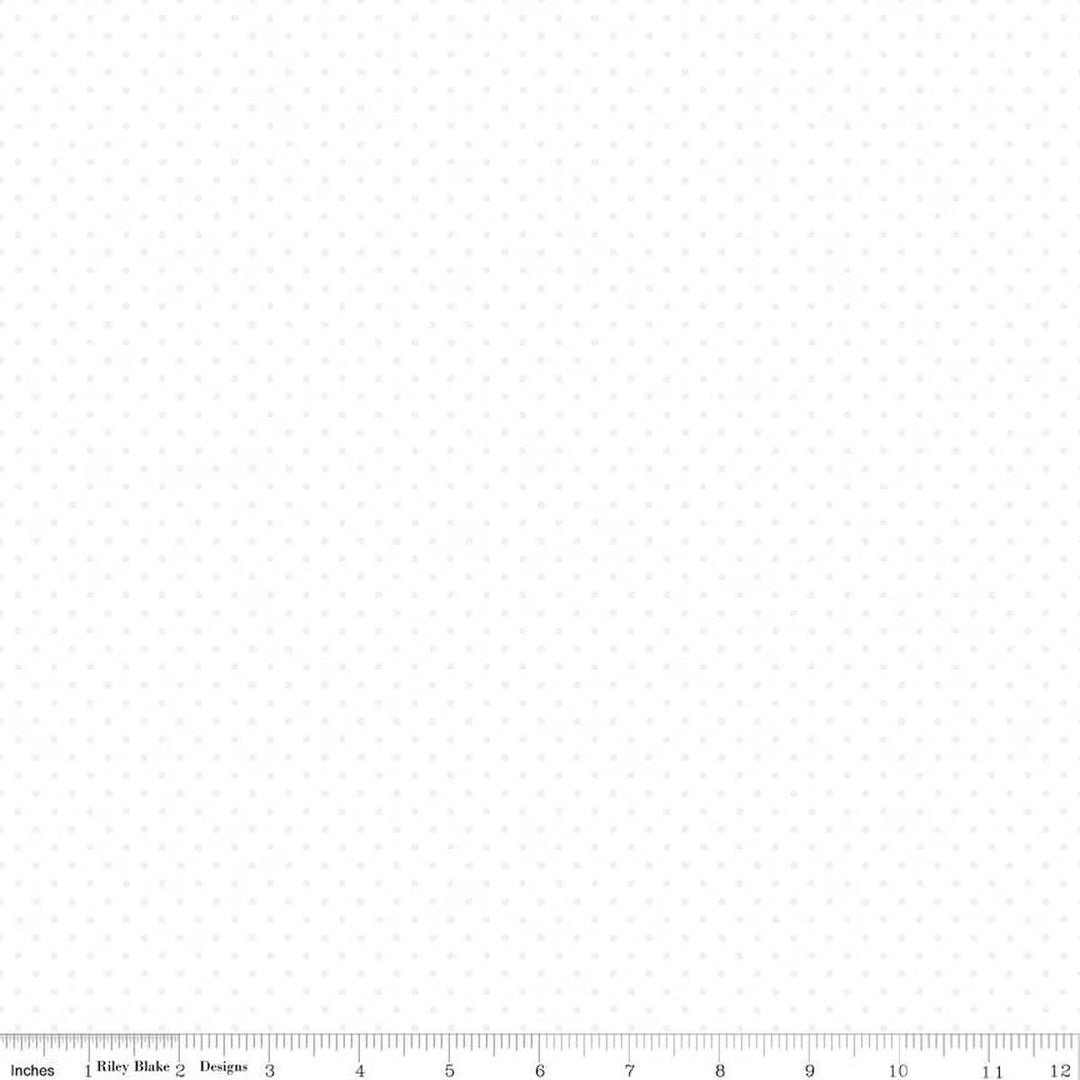 White Tone On Tone - Swiss Dot, White - C790-150