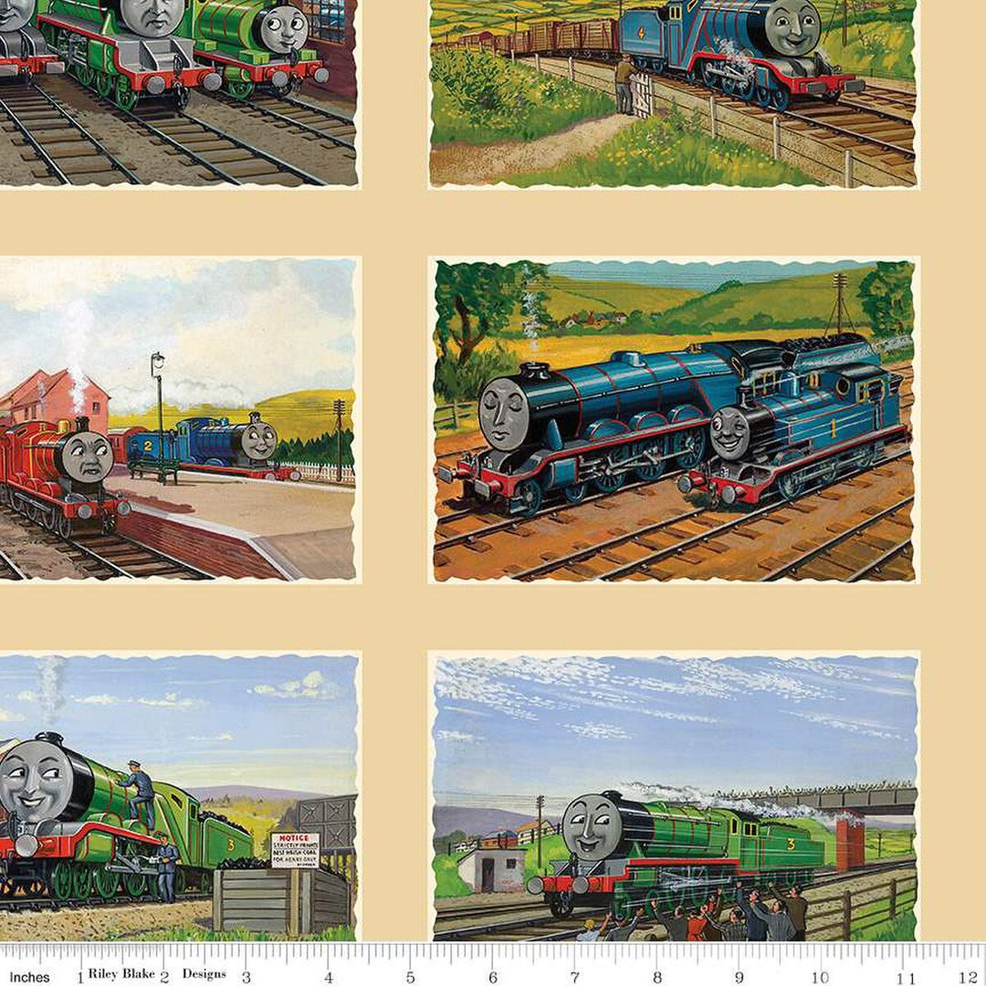Thomas & Friends 80th Anniversary - Grid, Flax - CD17016-FLAX