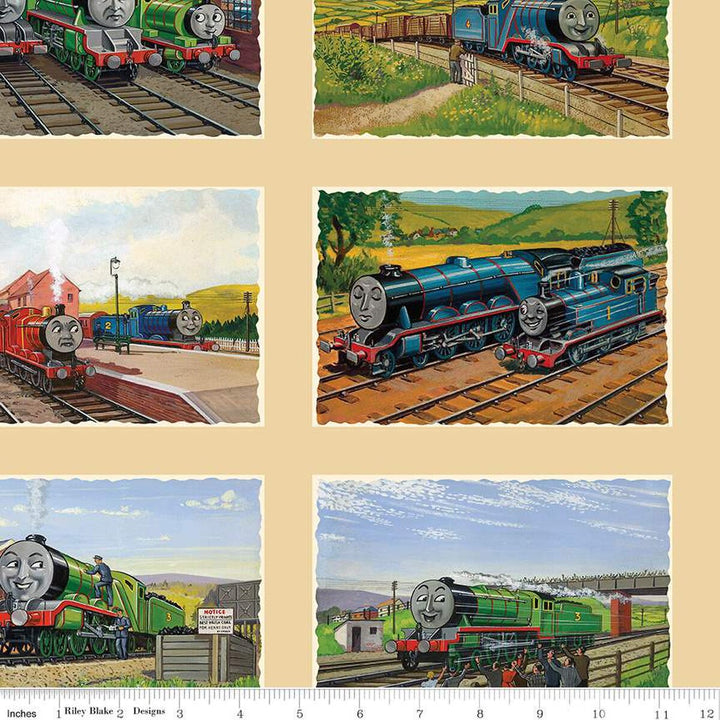 Thomas & Friends 80th Anniversary - Grid, Flax - CD17016-FLAX