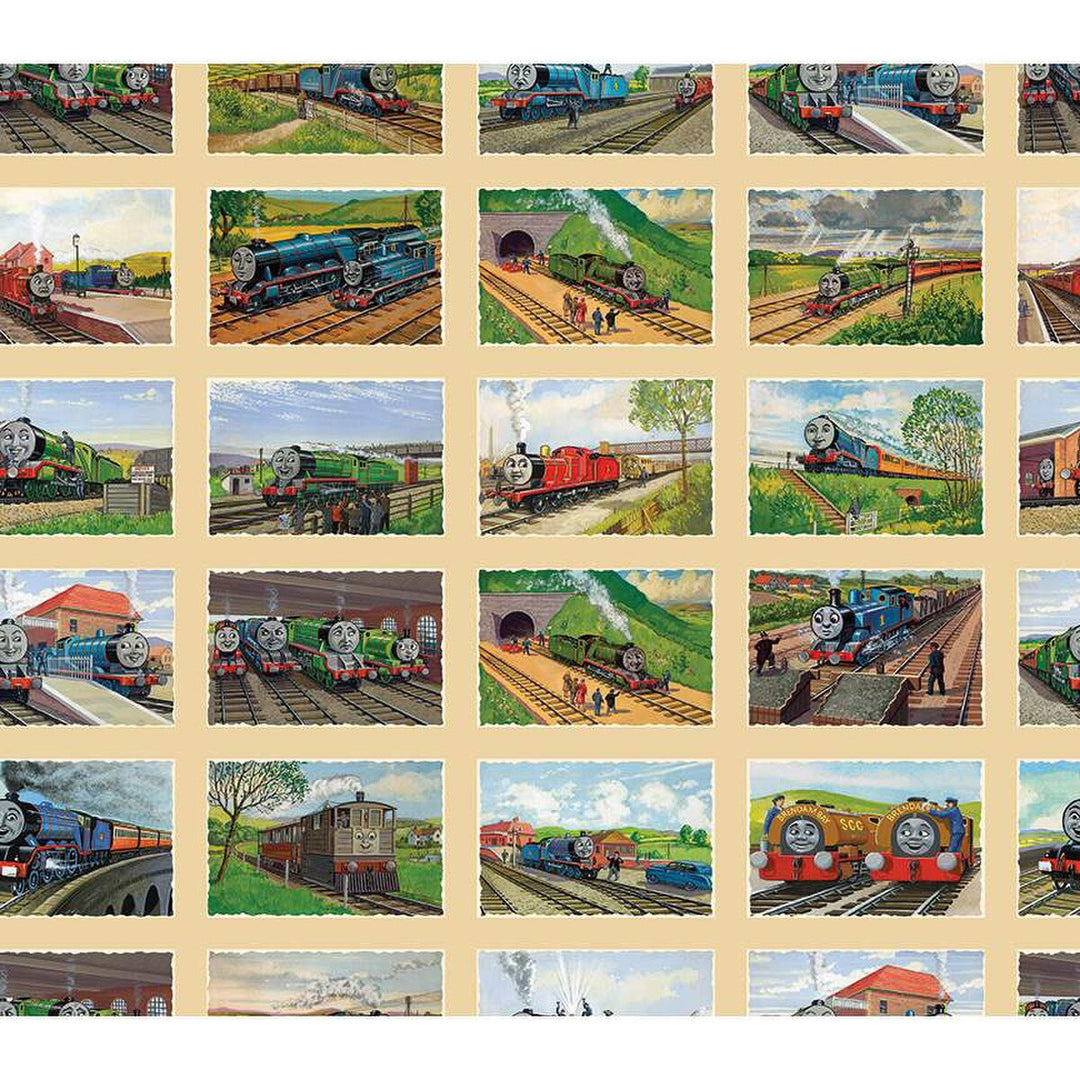 Thomas & Friends 80th Anniversary - Grid, Flax - CD17016-FLAX