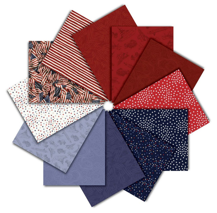 Timeless Treasures Strip Pack - Path to Freedom - 40 2 1/2" strips