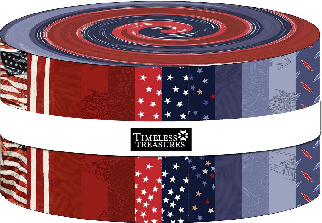 Timeless Treasures Strip Pack - Path to Freedom - 40 2 1/2" strips
