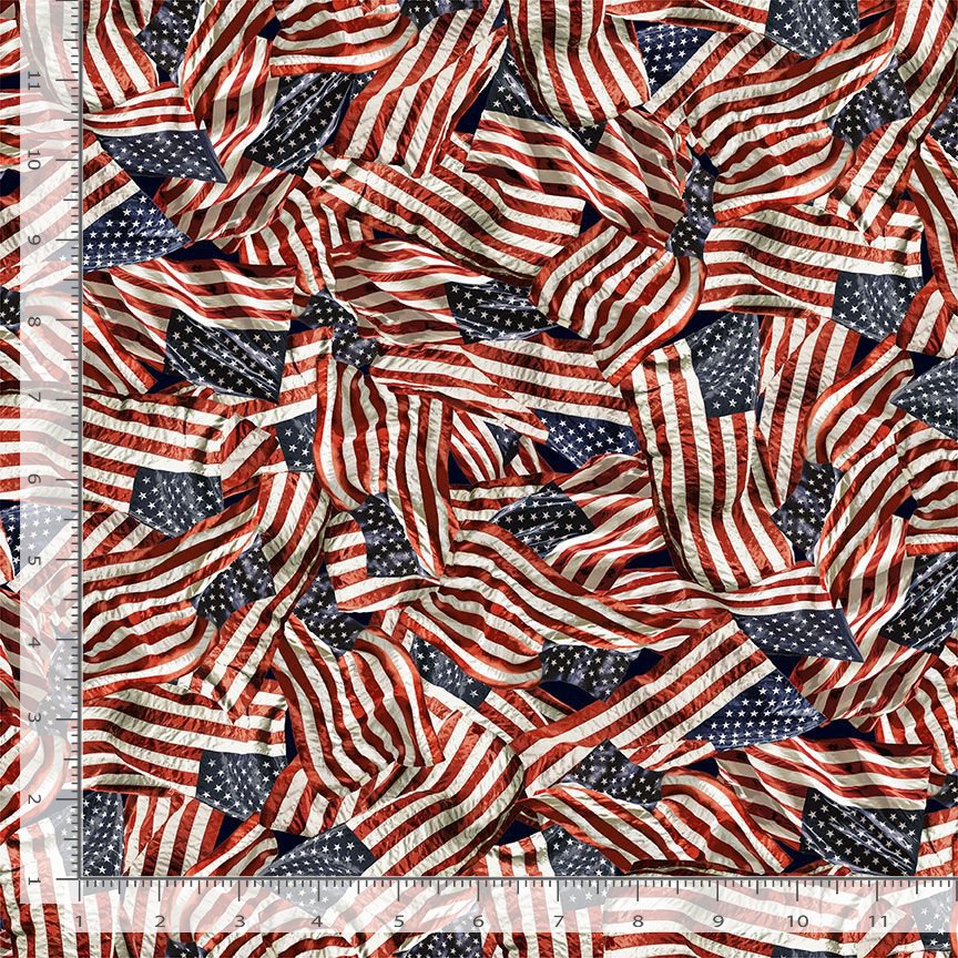 Path to Freedom - Packed American Flags, USA - CQ-CD3915