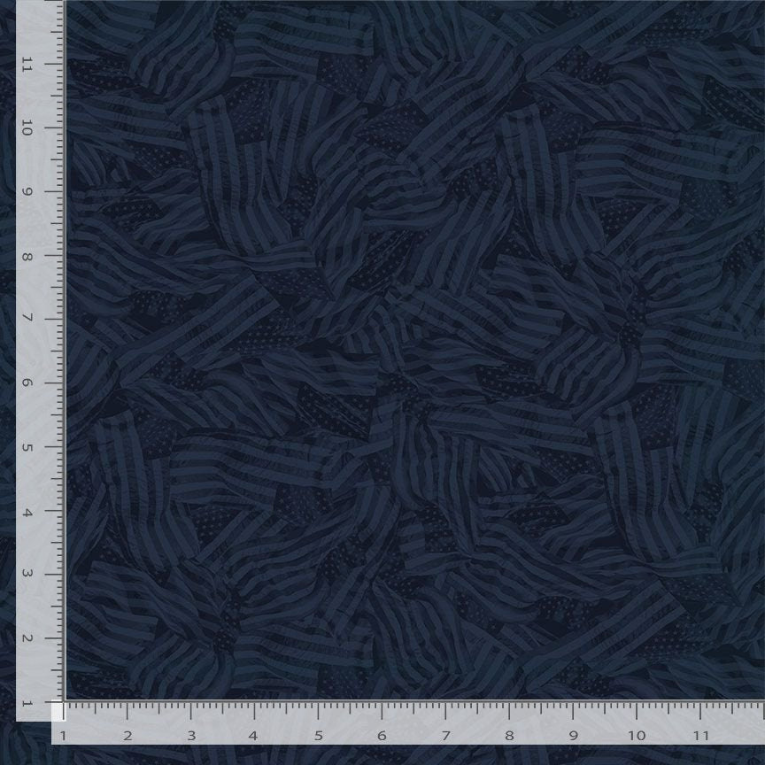 Path to Freedom - Wavy Tonal Flags, Night - CQ-CD3920