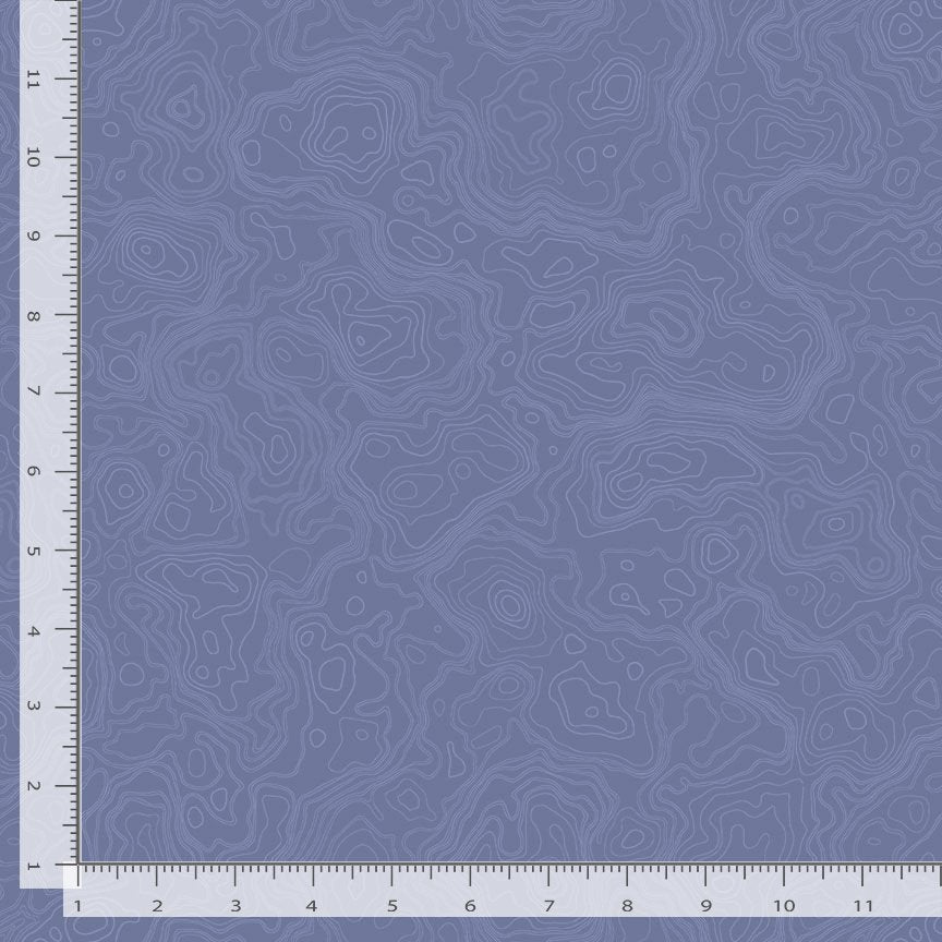 Path to Freedom - Topography Maps, Denim - CQ-CD3921
