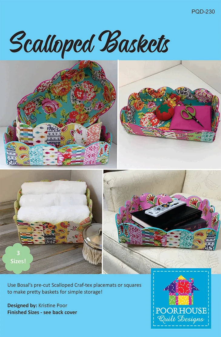 Scalloped Basket Pattern & Pre-cut Bosal Craf-Tex Set