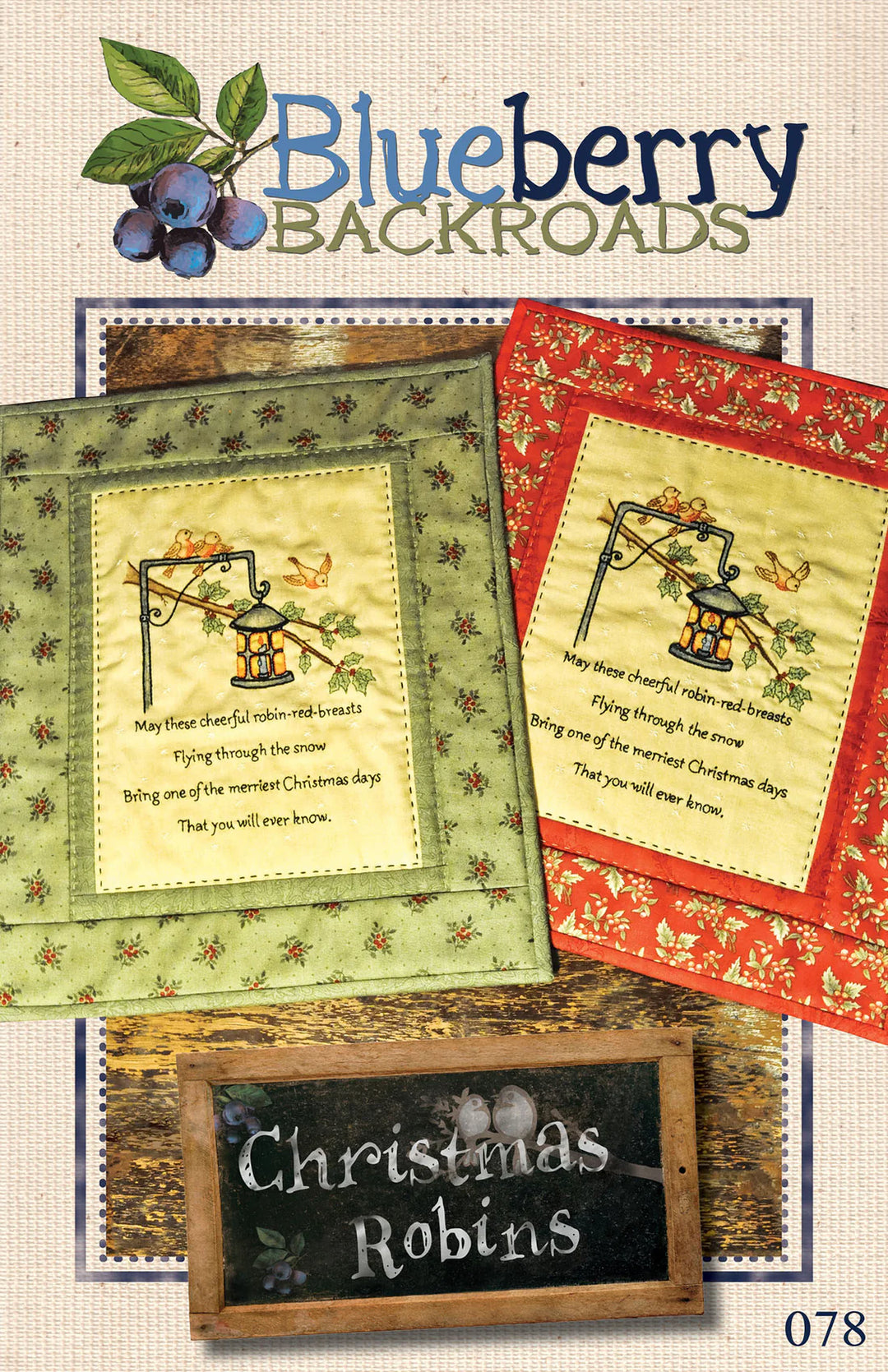 Christmas Robins Hand Embroidery Pattern