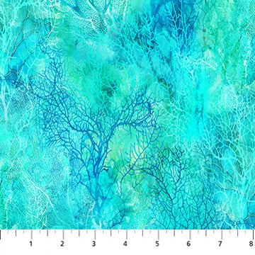 Coral Reef - Coral Texture, Turquoise Multi. - DP28881-66