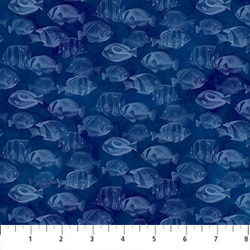 Coral Reef - Fish, Navy - DP28884-48