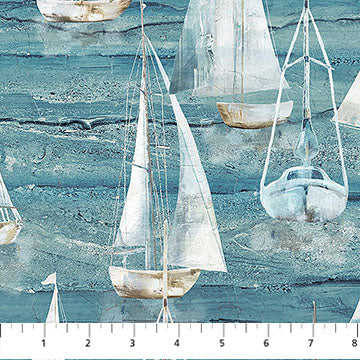 Smooth Sailing - Large Sail Boats, Md Blue Multi - DP28908-44