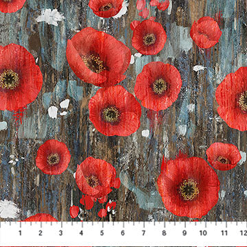 Poppy Meadow -  Poppy, Charcoal Multi - DP29087-97