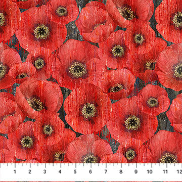 Poppy Meadow -  Packed Poppy, Charcoal Multi - DP29088-97