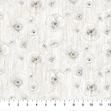 Poppy Meadow -  White Poppy, White - DP29089-10