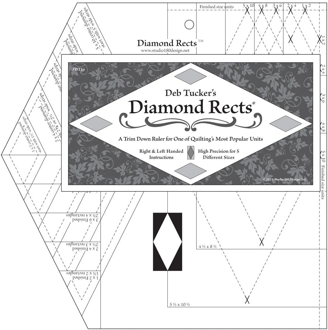 Deb Tucker's Diamond Rects Ruler