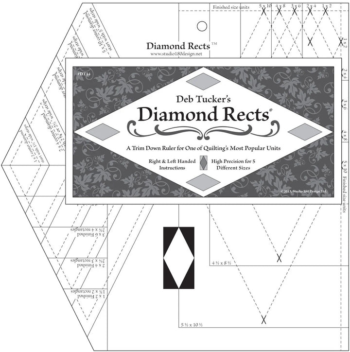 Deb Tucker's Diamond Rects Ruler