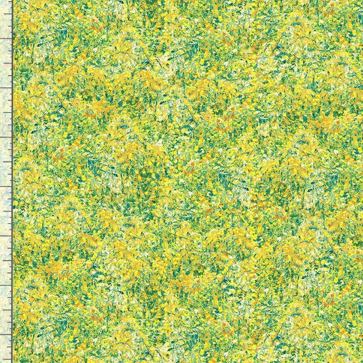 Impression  - Brush Floral Texture, Yellow - FLEUR-CD4197