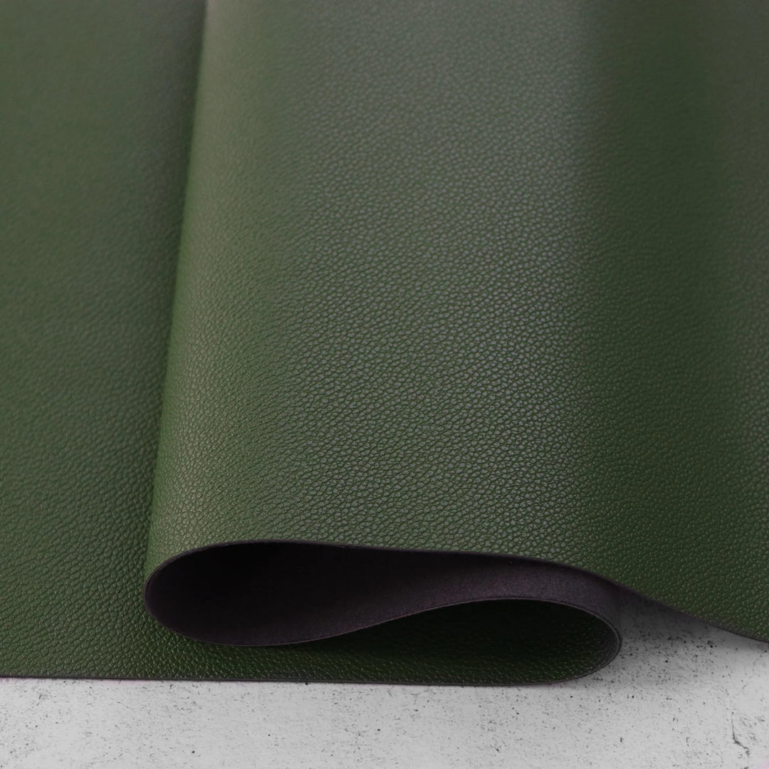 Forest Green Pebble Faux Leather - Packaged 1/2 yard Cut