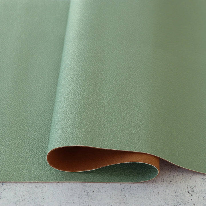 Eucalyptus Pebble Faux Leather - Packaged 1/2 yard Cut