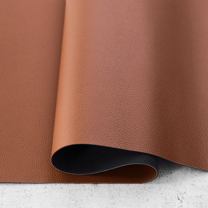 Hazelnut Pebble Faux Leather - Packaged 1/2 yard Cut